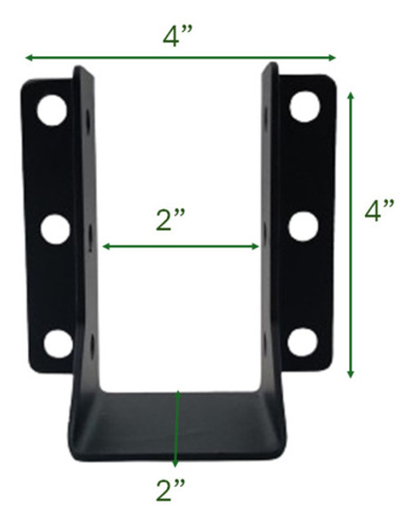 Kit Suporte De Viga 5x10 (2pol. X 4pol.) -1 Kit 1