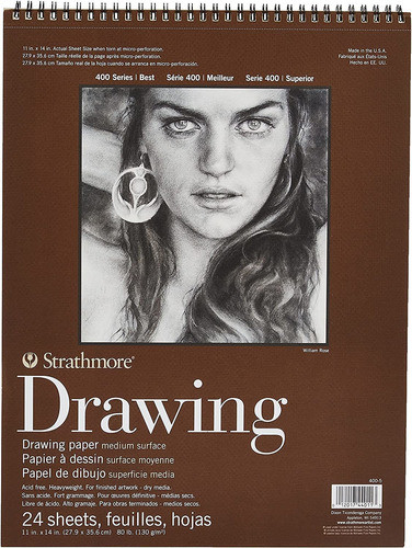 Bloc De Dibujo Strathmore - Size - 11x14 - 24 Hojas 0