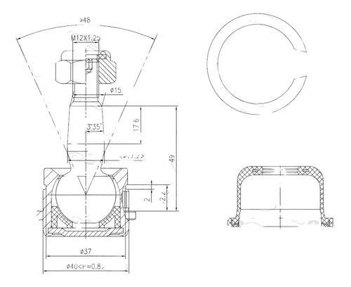 Rotula Inferior Ctr Hyundai Accent 00-06 0
