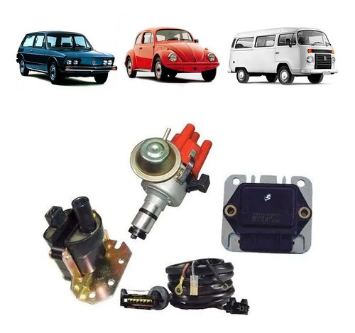 Kit Ignição Eletrônica Distribuidor Brasilia Kombi Fusca 0