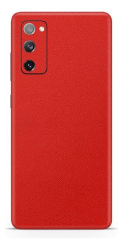 Adesivo Vermelho Jateado Para Galaxy S20 Fe Verso E Laterais 0