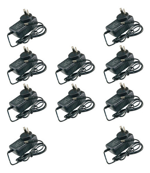 Pack Fuente Switching 12v 1amp 1a Camara Cctv Tira Led X 10u 0