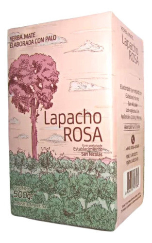 Yerba Mate Lapacho Rosa X 500 Gr - Con Palo 0
