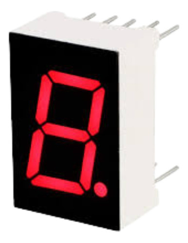 X10 Display Led 1 Digito 7 Segmentos Catodo Comun Rojo 1
