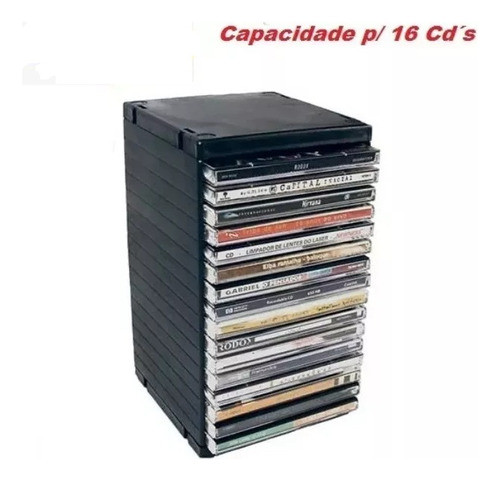 Porta Cd - Rack Newness Capacidade 16 Cd´s 1