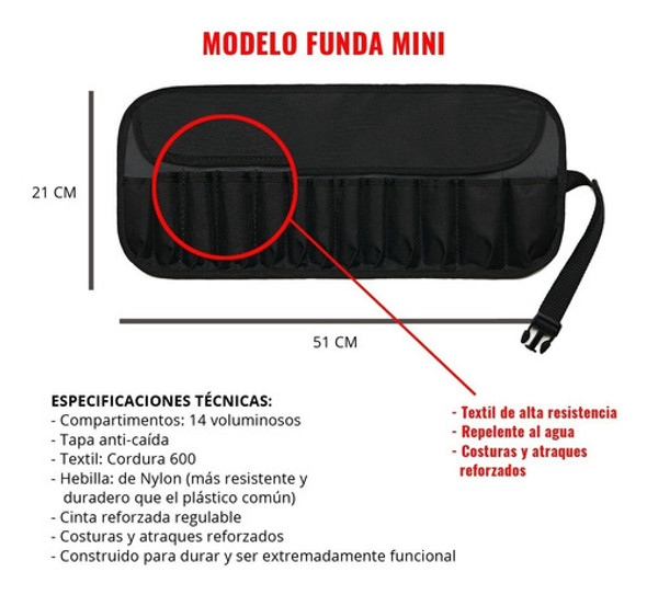 Cartuchera Con Compartimentos Para Electricistas Y Gasistas 1