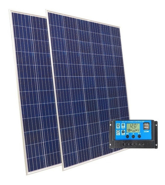 Kit Solar 2 Paneles 100w + Regulador Carga 20 Amper 12v 24v 0 Kit Solar 2 Paneles 100w + Regulador Carga 20 Amper 12v 24v 0