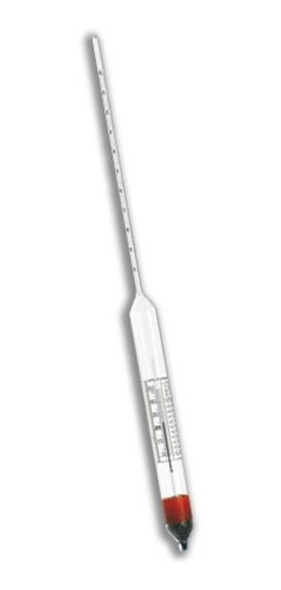 Sacarímetro De Bríx  0-30 Com Termometro Densimetro Cachaça 0