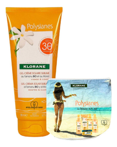 Klorane Gel Crema Solar Sublime Polysianes Spf 30 X 200 Ml 0