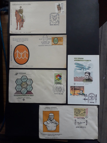 Filatelia Argentina - Día De Emisión 1968/69 × 5 0