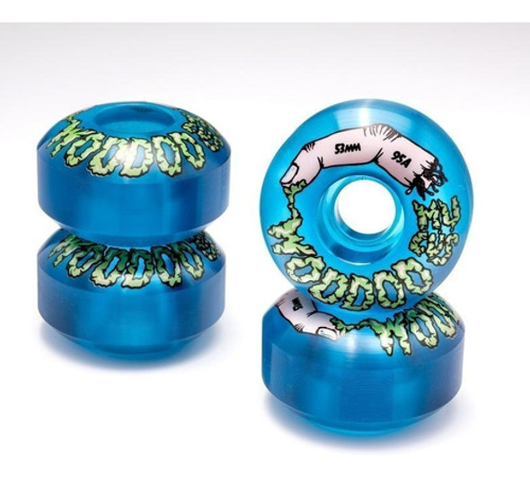Ruedas De Skate Woodoo Mucus Azul 53mm 93 Uretano Importado 0 Ruedas De Skate Woodoo Mucus Azul 53mm 93 Uretano Importado 0