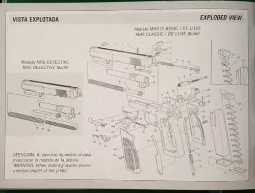 Resorte Del Disparador Fm Hp M95 Classic/detective 0