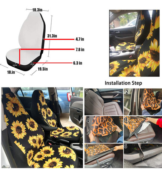 Cozeyat - Juego De Fundas Para Asiento De Coche, Diseno De P 1