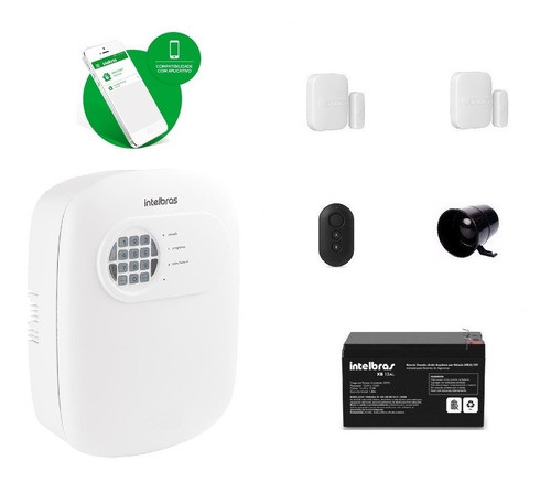 Kit Alarme Intelbras Anm 24 App 2 Sensor Magnético Sem Fio 0