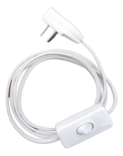 Cable De Velador Armado 1,5mts Vaina Chata Blan O Neg Fabric 0