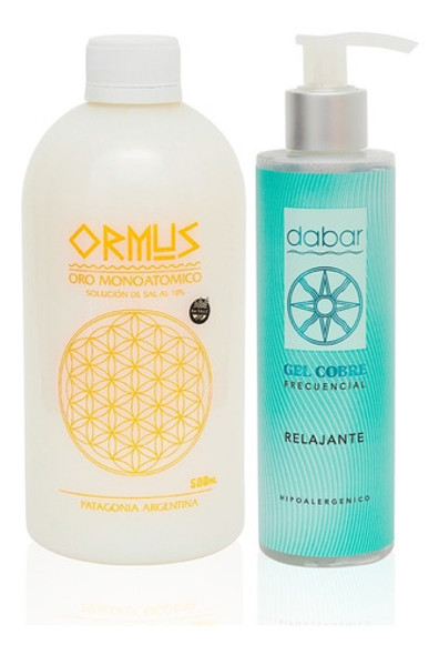 Combo 1 Ormus 500ml + Gel Cobre 200ml Dabar Frecuencial 0
