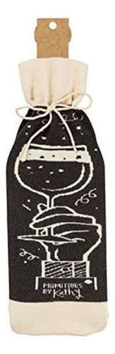 Primitivos Por Kathy  Calcetin  Bolsa De Vino Botella Brindi 1