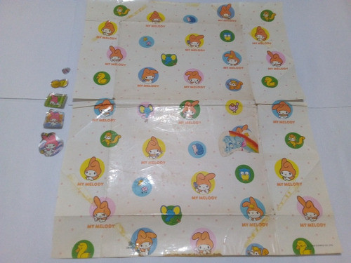 My Melody Papel Decoración Y Stickers Originales De Los 80! 0