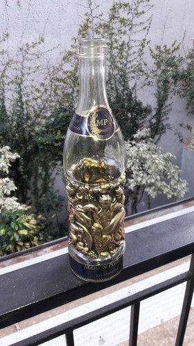 Botella Con Caja Forrada En  Azul Maison Pouget 0