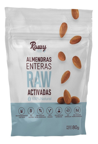 Almendras Raw Activadas 80g  ( Caja 12 Unidades ) 0