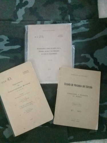 Militaria Antiguos Manuales Reglamentos Ejército 0