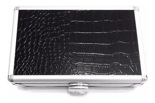 Mini Maletin Organizador Tijeras De Peluquería Black Reptil 0