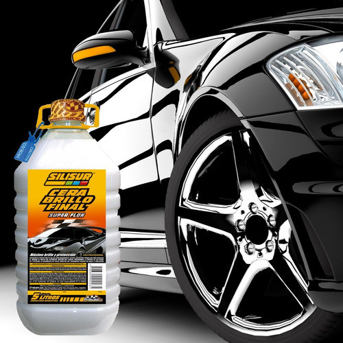 Cera Brillo Final Super Flon Profesional Silisur Carwash 5lt 1