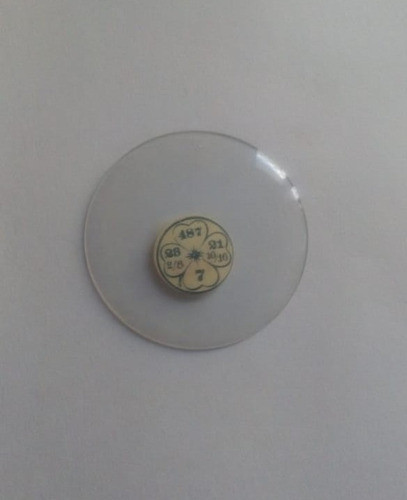 Repuesto Reloj De Bolsillo , Vidrio Cristal 487 0