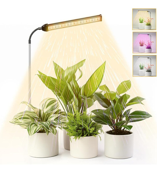 Luz De Cultivo Led Juhefa, Lámpara De Cultivo De Plantas De 0