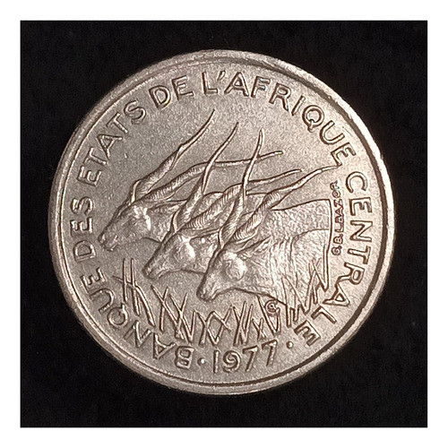 Africa Central 50 Francos 1977 E Sc Km 11 Camerún 1