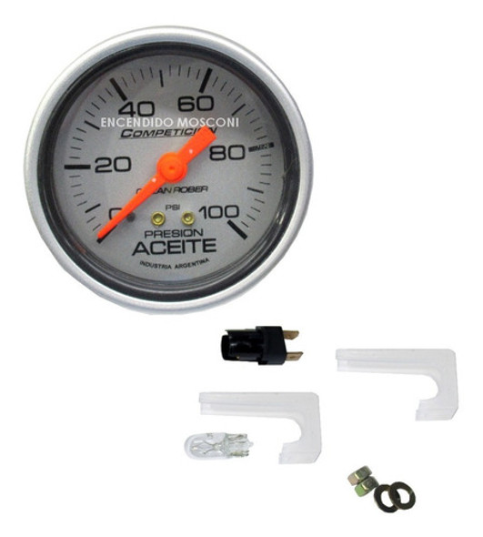 Reloj Orlan Rober Presión De Aceite Mecánico 100 Psi 60mm 1