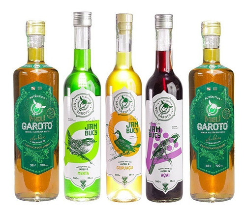 Kit 2 Jambu Trad. 700ml + Açaí + Cupuaçu + Menta 500ml Cada 0