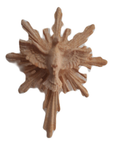 B. Antigo - Escultura Italiana Madeira Divino Espírito Santo 0