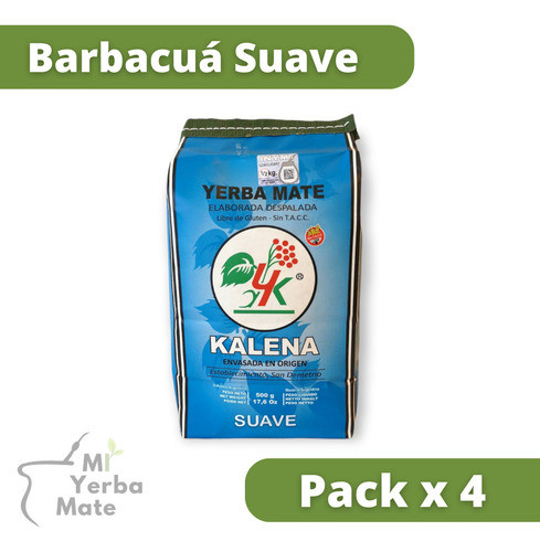 4 Kalena Despalada X 500g Yerba Barbacuá (2kg) Caba 0