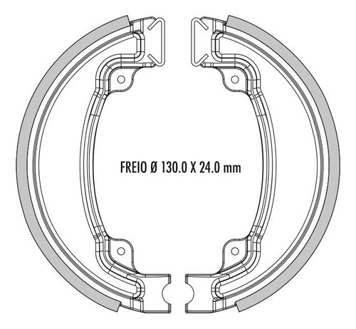 Zapatas De Freno Para Honda Splendor Nxg 100 Desde 2010 1