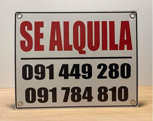 Cartel Se Vende Se Alquila Inmobiliaria 100 X 50 Cms 1
