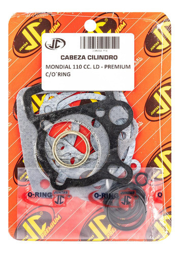 Junta Tapa Cilindro Mondial Ld 110 Premium Con Oring Jc 0