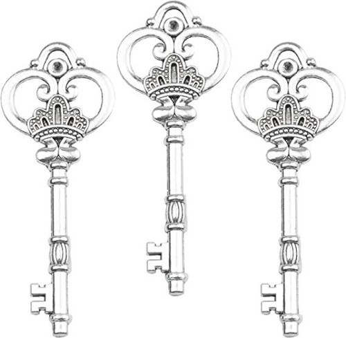 Llaves Para Manualidades Plateadas 20 Unidades 0