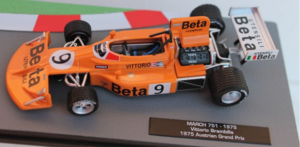 March 751 Brambilla 1975 F1  Ixo Salvat 1 43 Colección 11cm 0