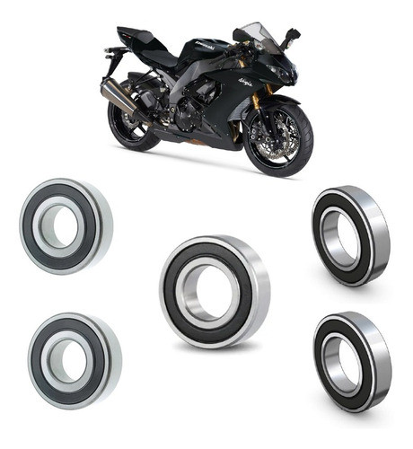 Rolamentos Rodas Kawasaki Zx-10r 2006 Até 2010 0