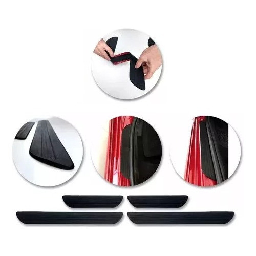 Cubre Zócalos De Puerta Con 3m Para Honda Civic 2015 0