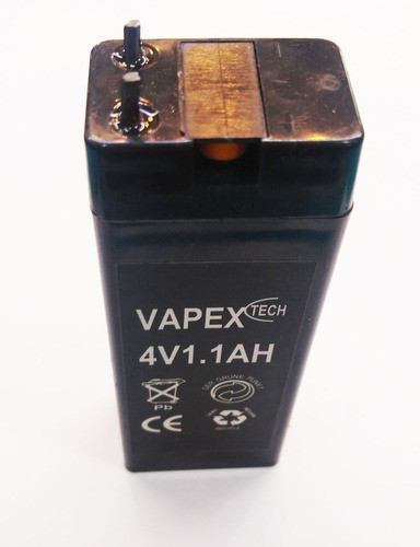 Bateria De Gel 4v 1.1 Ah Para Linterna Balanzas Vt411 Vapex 0