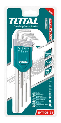 Juego De Llave Allen 9 Piezas Total Tht106191 1.5mm A 10mm 0