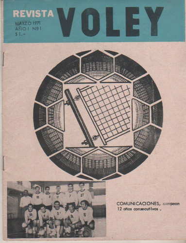 Unica - Revista - Voley - Nº 1 Año 1971 - Comunicaciones 0