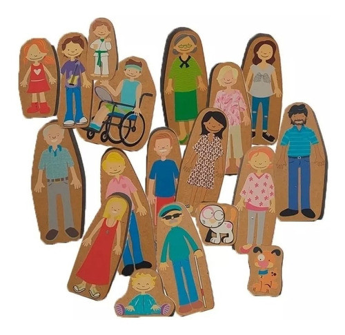 Muñecos De Madera Familia 18 Piezas Plan Z - Sharif Express 0