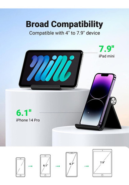 Soporte De Celular Mesa Escritorio Plegable Ángulo Regulable 1