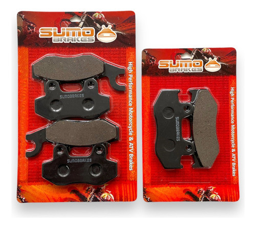 Pastillas Freno Del + Tras Para Yamaha Yfm 700 Raptor R Se 0