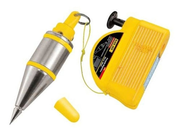 Plomada Magnética Profesional 300g-300cm C/ Traba Albañil 0