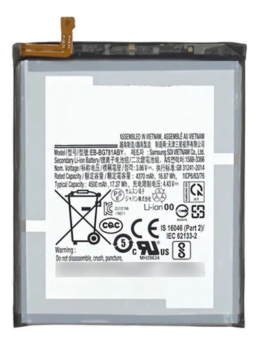 Bata Para Samsung A52s A528 A52 Eb-bg781aby 100% Original 1