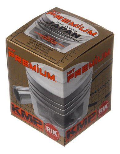 Pistao Kit C/anel Rik Premium Biz 125 0.75 1